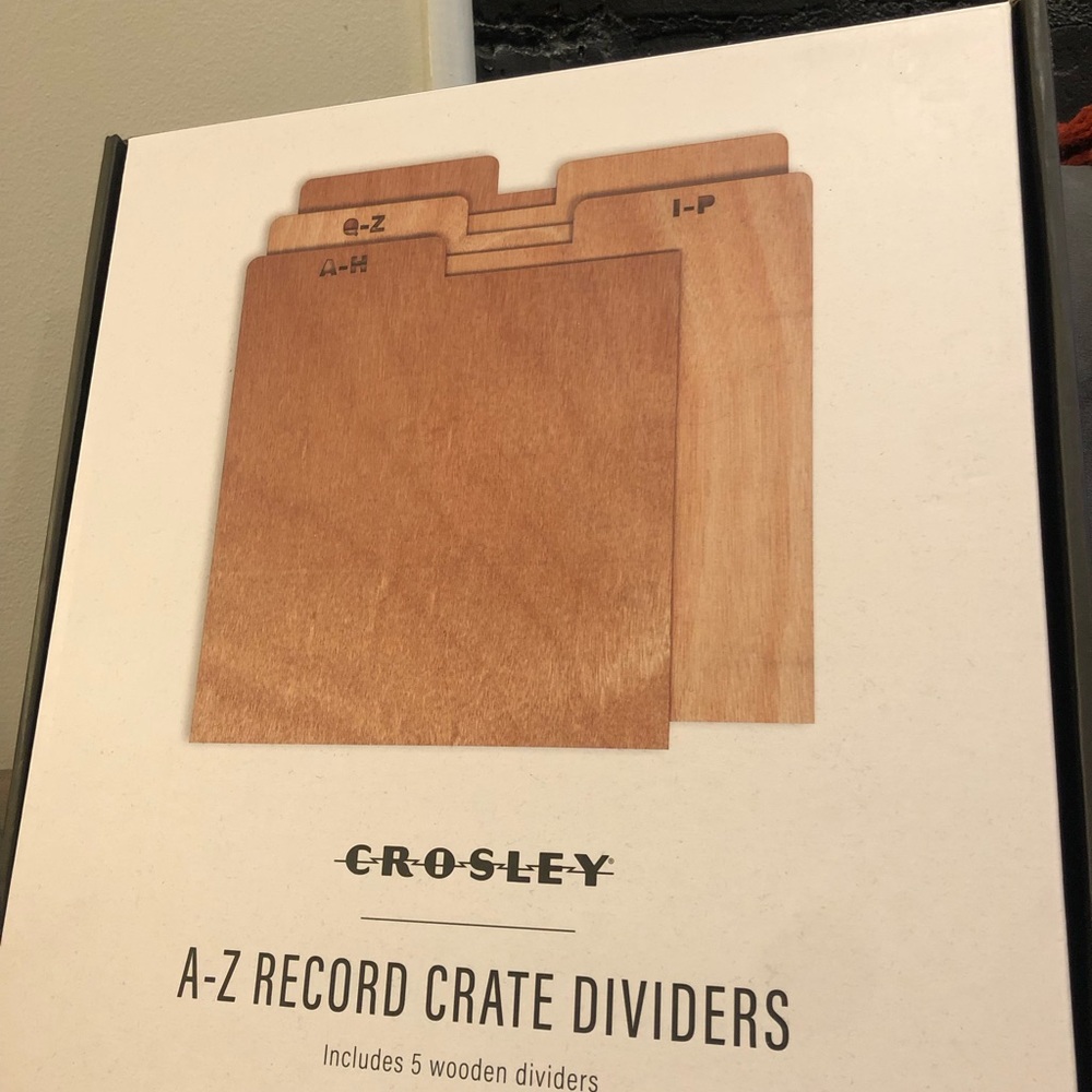 Crosley A-Z Record Crate Dividers